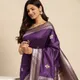 (Black)Purple__Royal Rajgharana Sarees